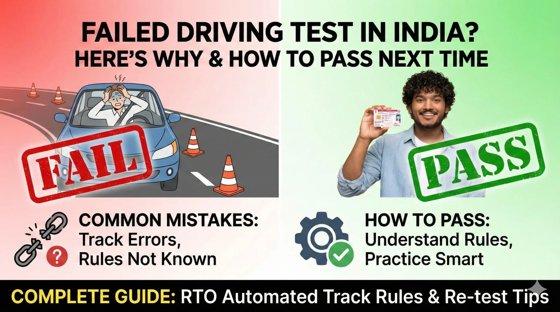 Driving Test Fail Reasons in India